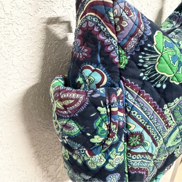 Vera Bradley Blue Rhapsody Quilted Crossbody Shoulder Bag Paisley Floral - Picture 8 of 12